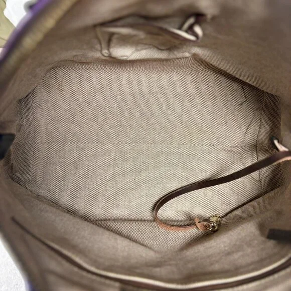 Dooney &  Bourke Purple Florentine Vachetta Dillen Satchel with Scarf and Chains - Picture 12 of 12